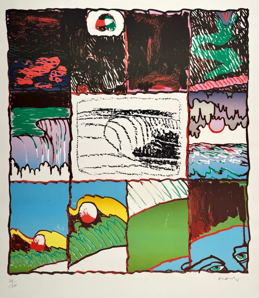 Lithographie Alechinsky - À l'imprimerie 