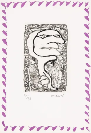 Radierung Alechinsky - Abécédaire 'Monument tobacco' 02