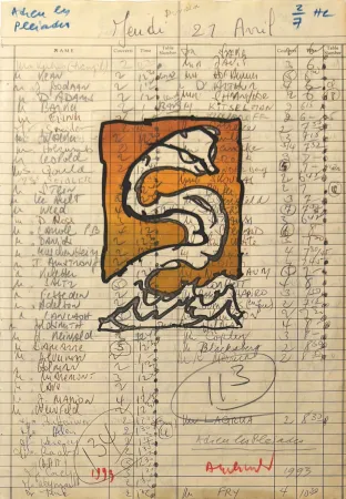 Stich Alechinsky - Adieu les Pleiades