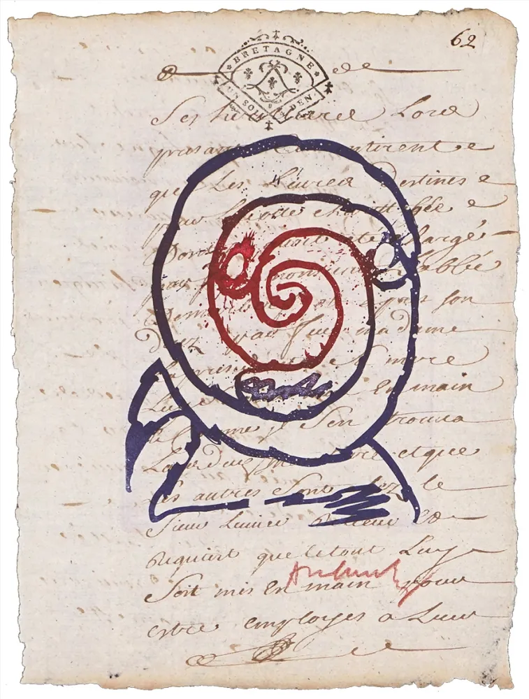 Radierung Alechinsky - Adjudicateur