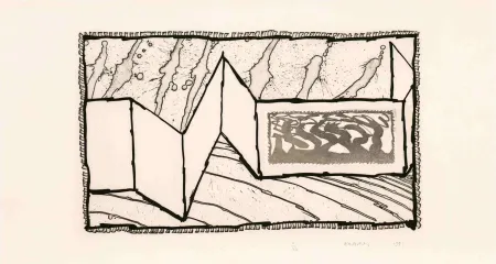 Radierung Alechinsky - Allusion aux excitants III 