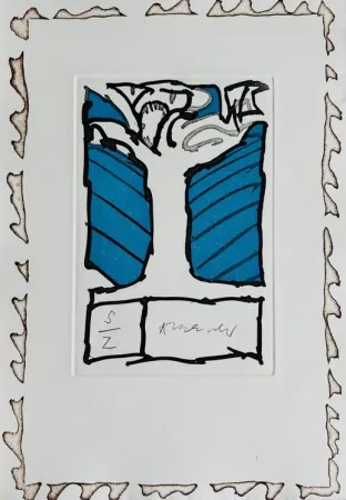 Stich Alechinsky - Arbre bleu