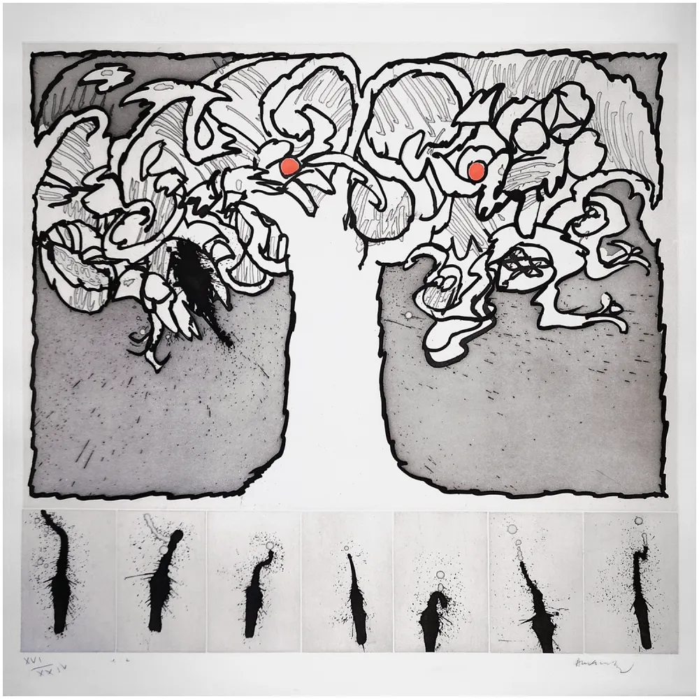 Radierung Und Aquatinta Alechinsky - Arbre de vie