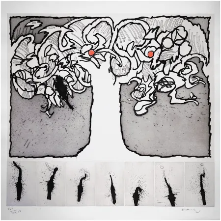 Radierung Und Aquatinta Alechinsky - Arbre de vie