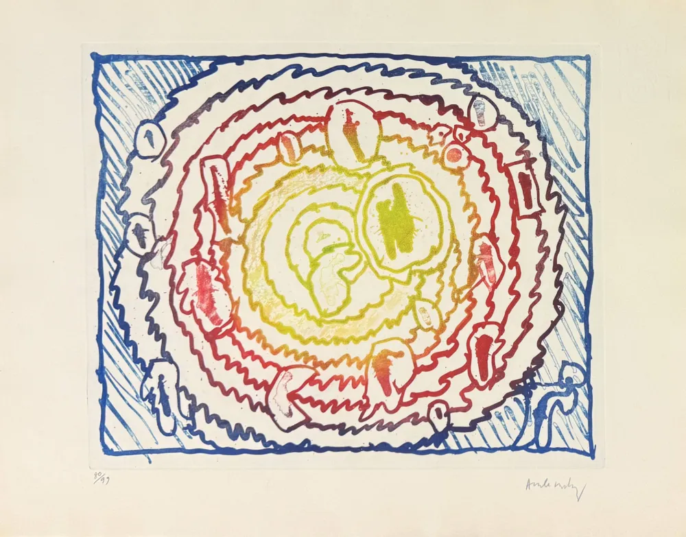 Radierung Alechinsky - Astres et désastres