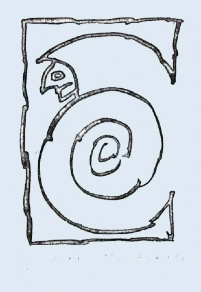 Radierung Alechinsky - Bernard