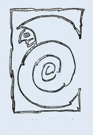 Radierung Alechinsky - Bernard