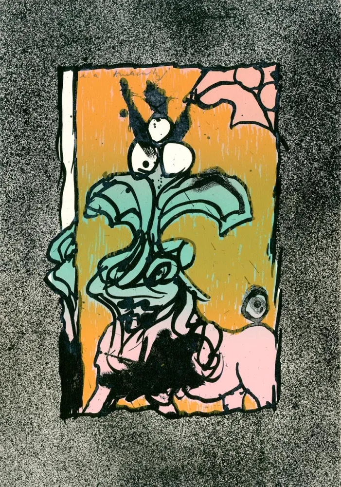 Lithographie Alechinsky - Boeuf gros sel