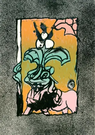 Lithographie Alechinsky - Boeuf gros sel