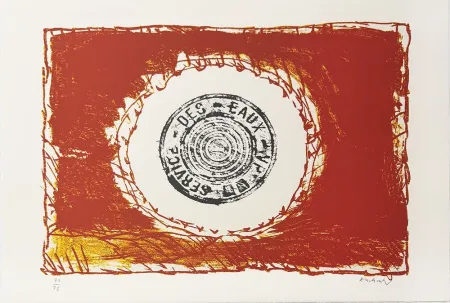 Lithographie Alechinsky - Bouche d'eau