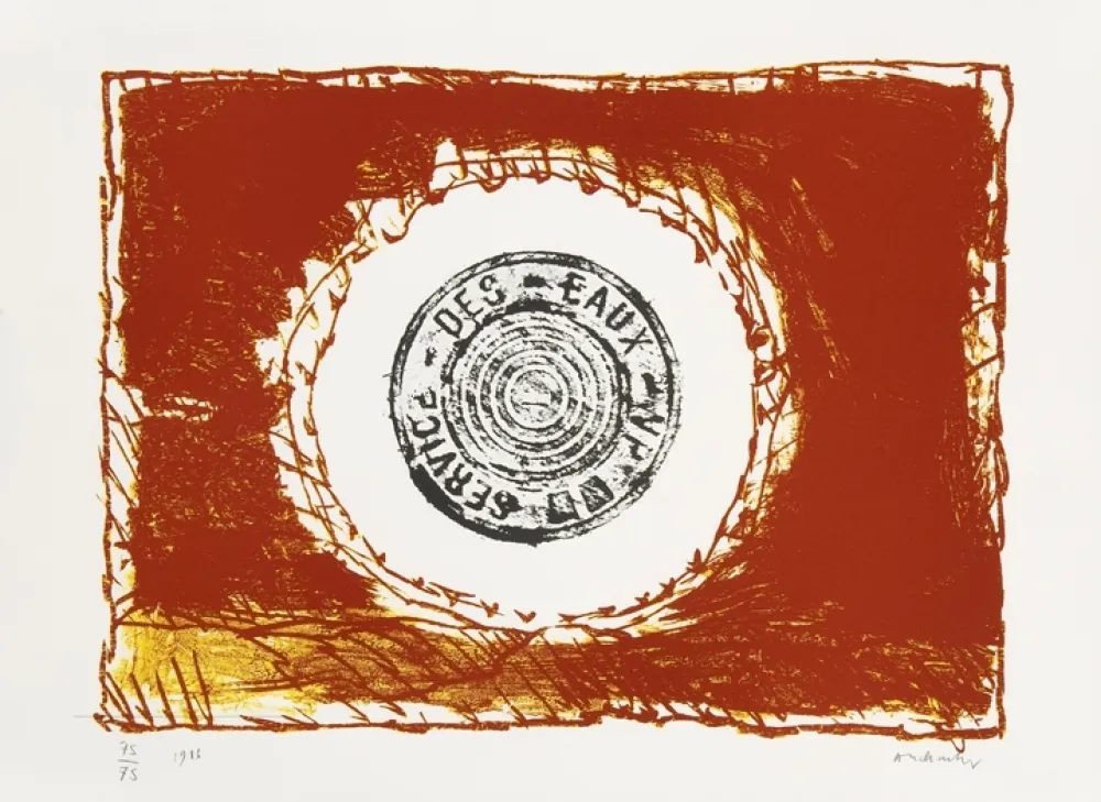 Lithographie Alechinsky - Bouche d'eau II