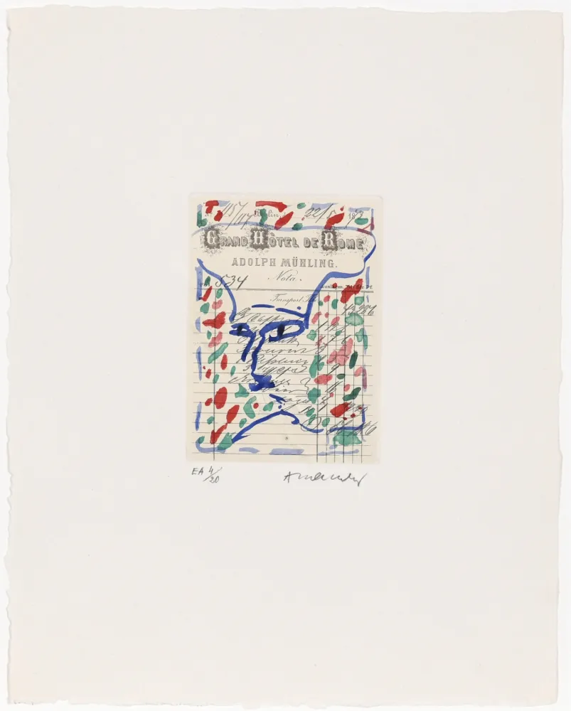 Radierung Alechinsky - Carta Canta 10