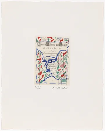 Radierung Alechinsky - Carta Canta 10