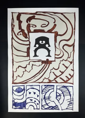 Lithographie Alechinsky - Cello