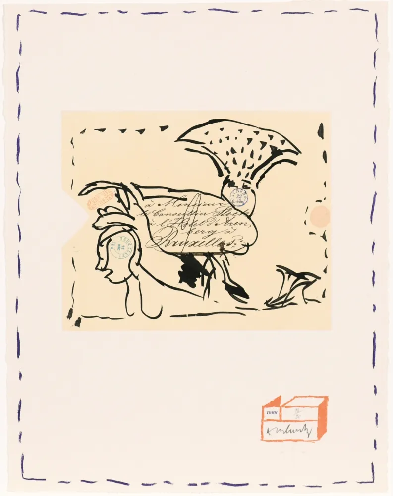 Radierung Alechinsky - Chaque matin 01