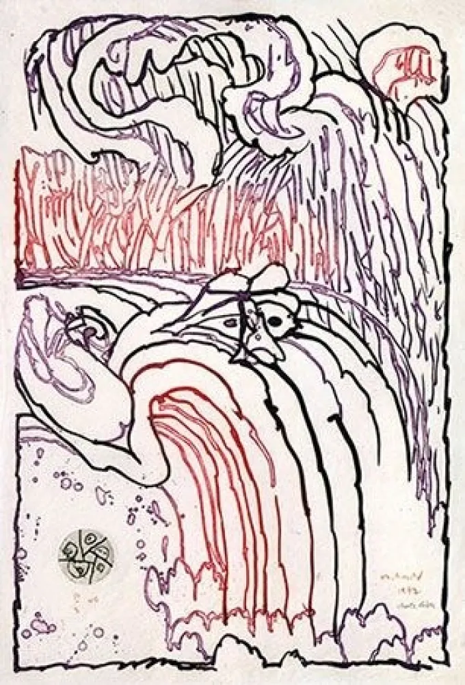 Stich Alechinsky - Chute libre