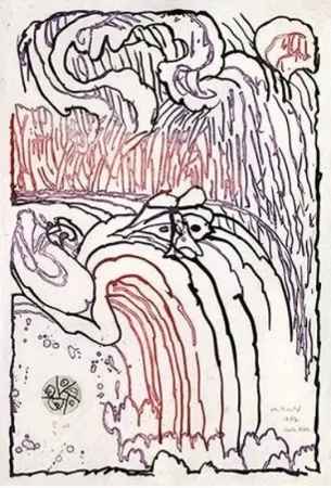 Stich Alechinsky - Chute libre