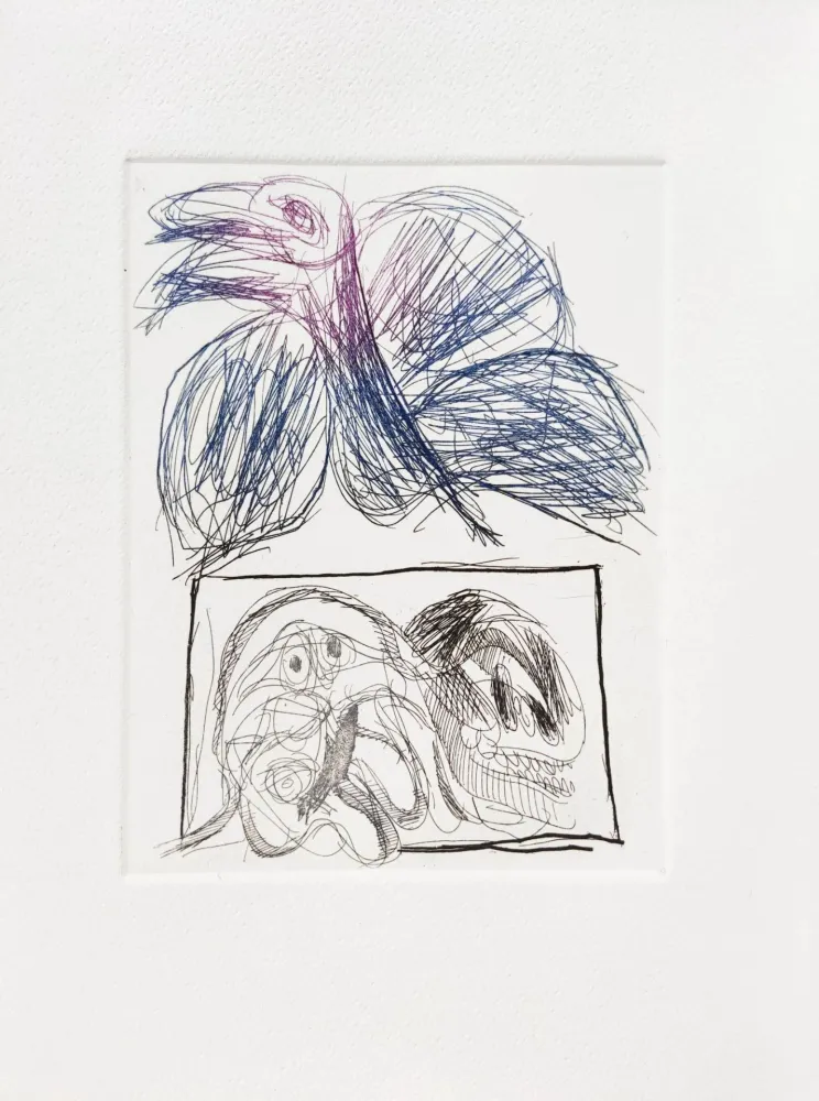 Radierung Und Aquatinta Alechinsky - Commentaire de Personnage