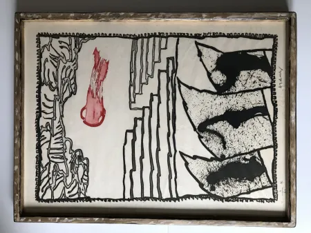 Radierung Und Aquatinta Alechinsky - Composition