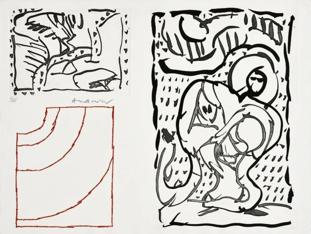 Stich Alechinsky - Composition