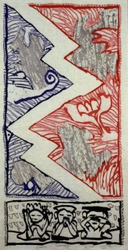 Stich Alechinsky - Court-circuit