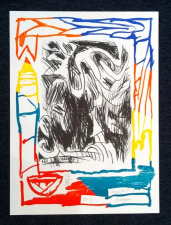 Lithographie Alechinsky - Crayon 