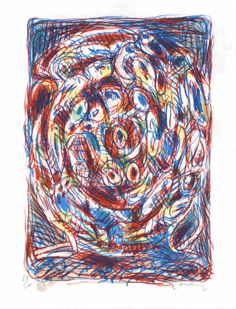 Lithographie Alechinsky - Crayonnement 