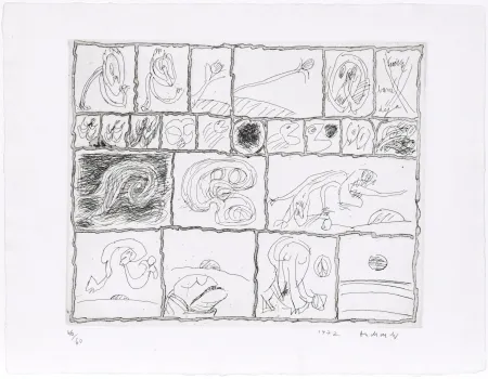 Radierung Alechinsky - Cuivre barré déjà