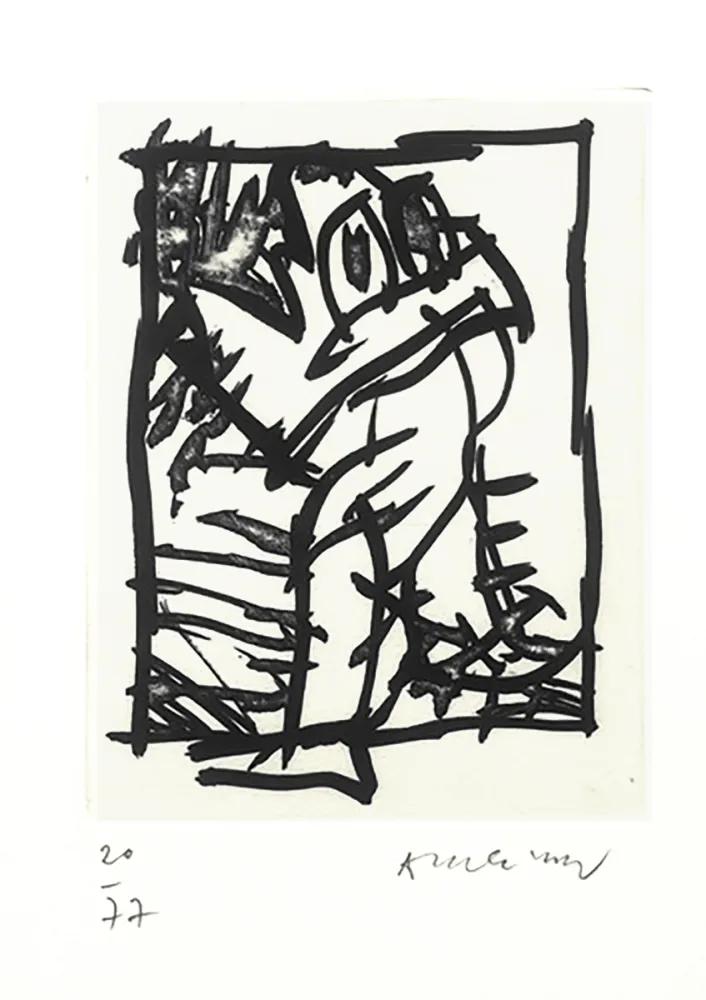 Illustriertes Buch Alechinsky - De singes et de mouches