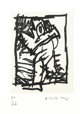 Illustriertes Buch Alechinsky - De singes et de mouches