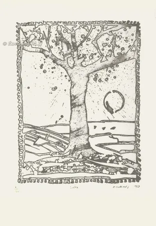 Radierung Alechinsky - Delta