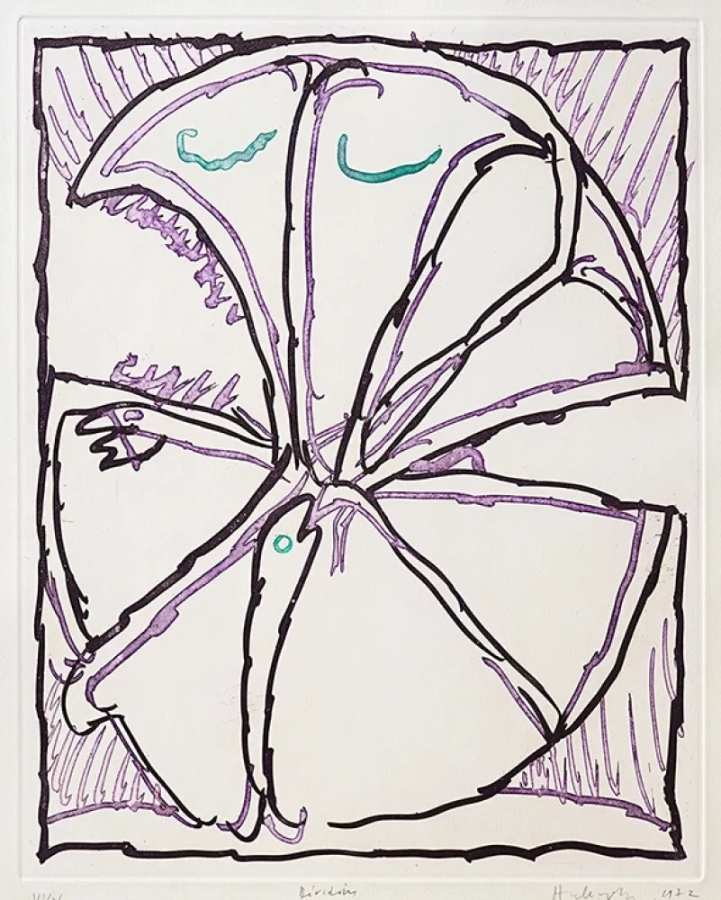 Radierung Alechinsky - Dévidoirs