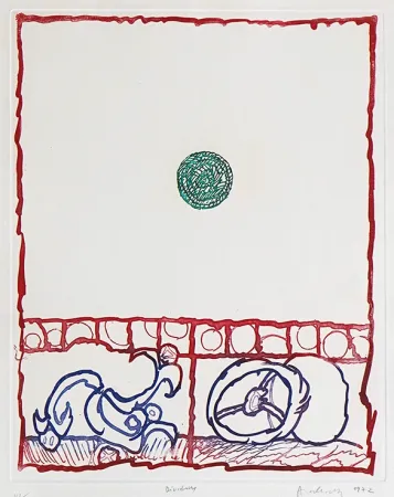 Radierung Alechinsky - Dévidoirs