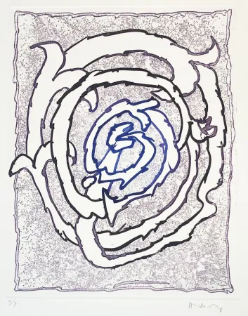 Radierung Alechinsky - Dévidoirs, Planche VII