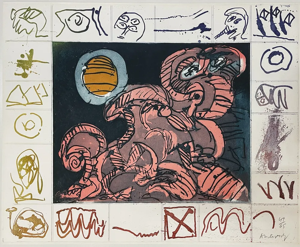 Radierung Und Aquatinta Alechinsky - Droit de regard