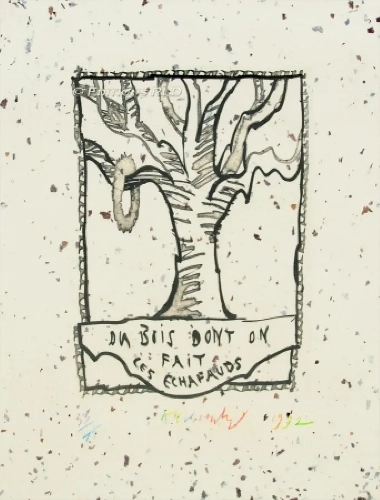 Radierung Und Aquatinta Alechinsky - Du bois dont on fait les échafauds