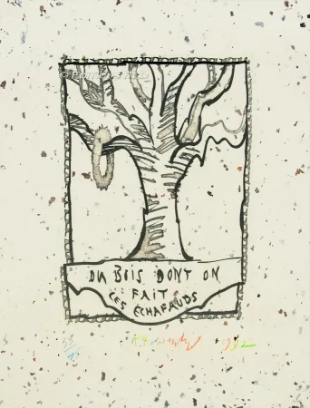 Radierung Und Aquatinta Alechinsky - Du bois dont on fait les échafauds