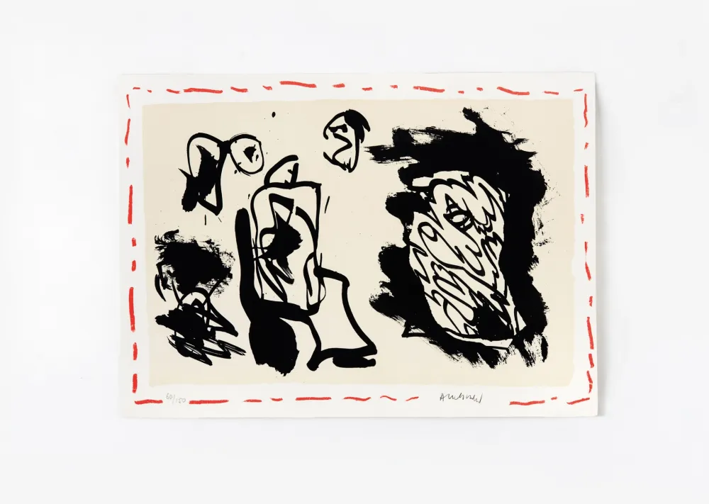 Lithographie Alechinsky - D'une venue