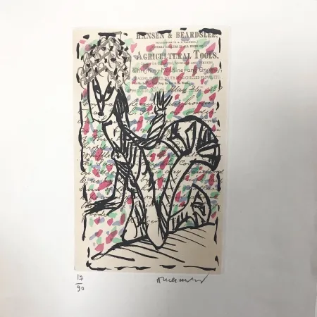 Radierung Und Aquatinta Alechinsky - Eau-forte signée. 1988. 