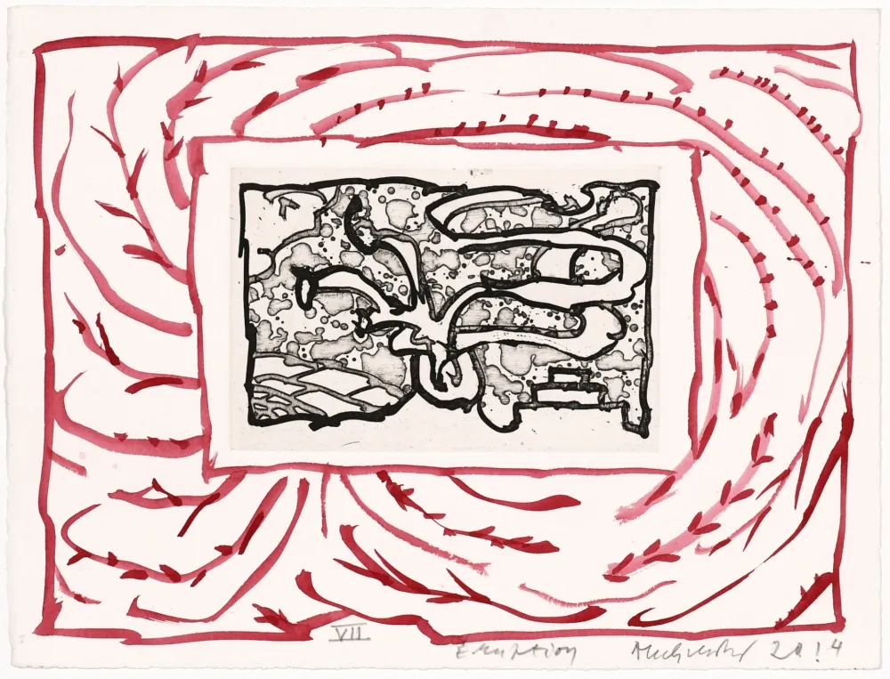 Stich Alechinsky - Éruption