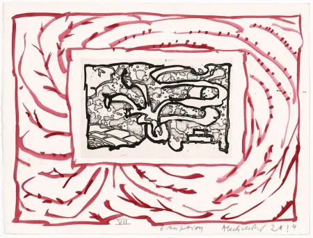 Stich Alechinsky - Éruption
