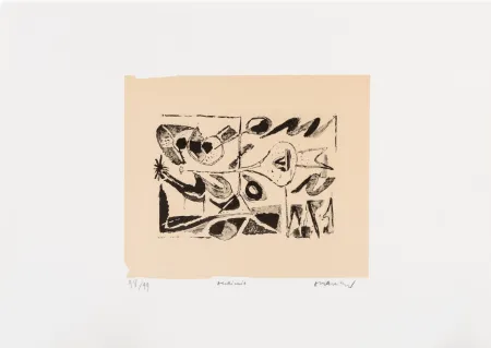 Lithographie Alechinsky - Expériences sans l'expérience 04