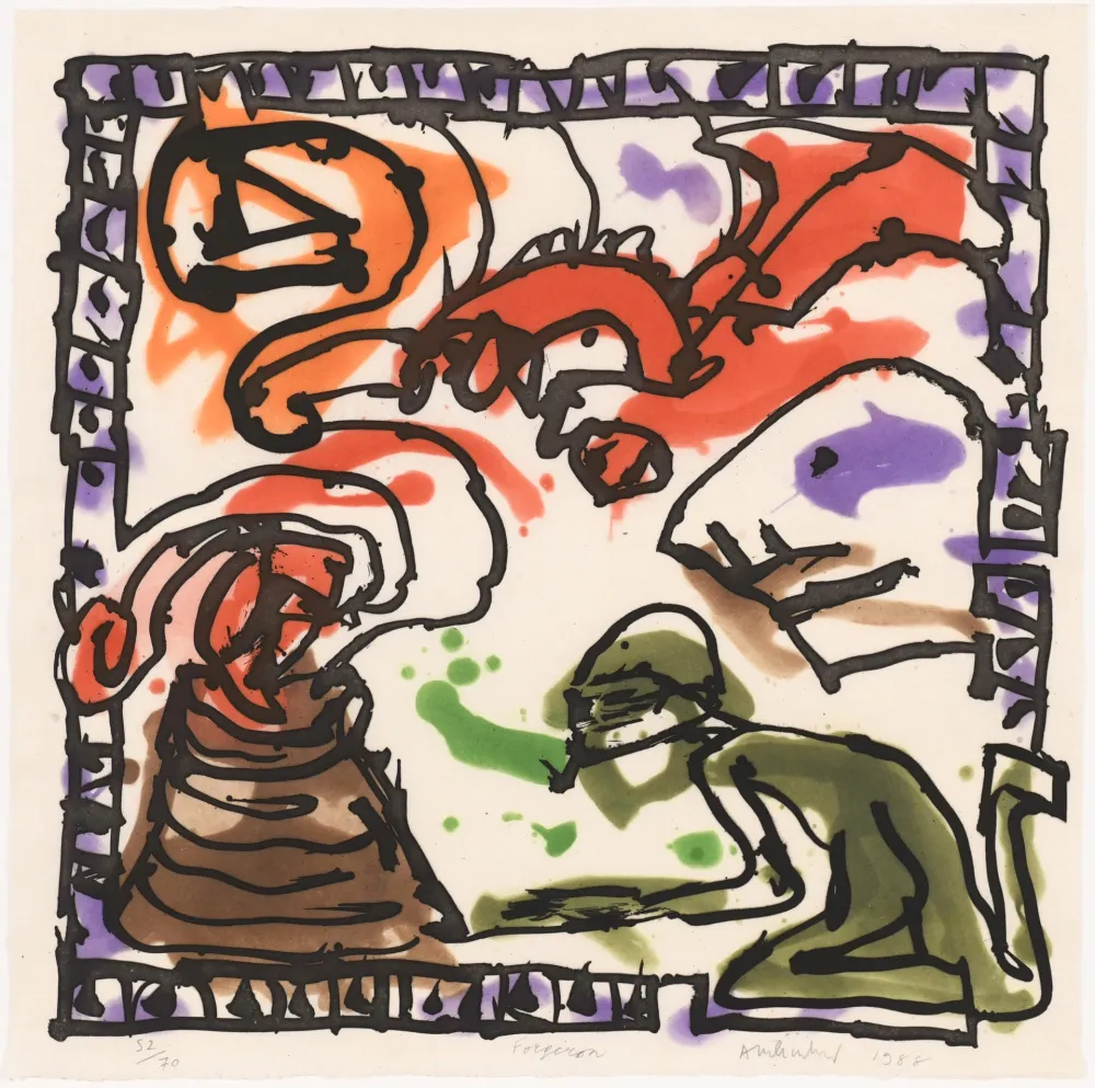 Radierung Und Aquatinta Alechinsky - Forgeron