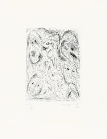 Radierung Alechinsky - Fumées