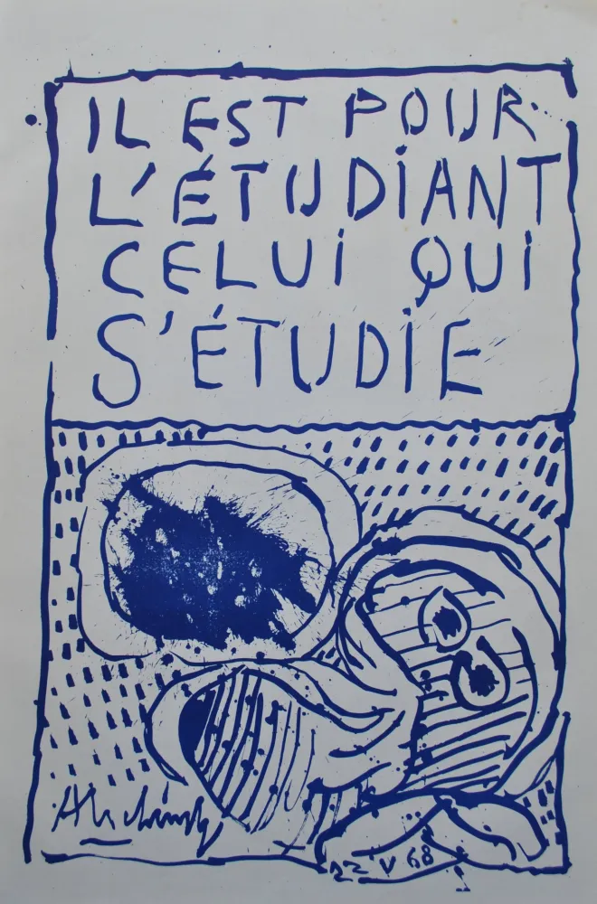 Illustriertes Buch Alechinsky - Il est pour l'étudiant celui qui s'étudi