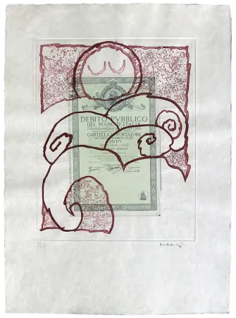 Radierung Alechinsky - Krach I.