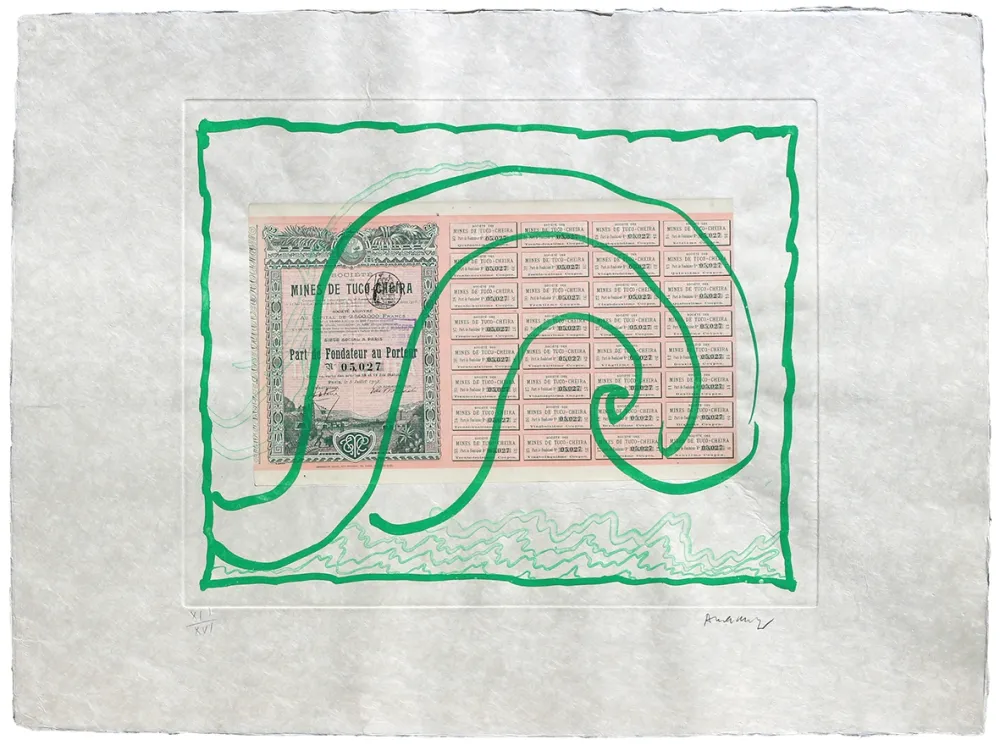 Radierung Alechinsky - Krach III.