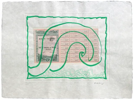 Radierung Alechinsky - Krach III.