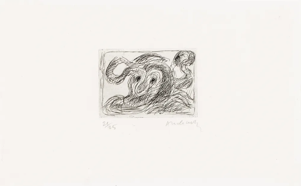 Radierung Alechinsky - La ligne seule 01