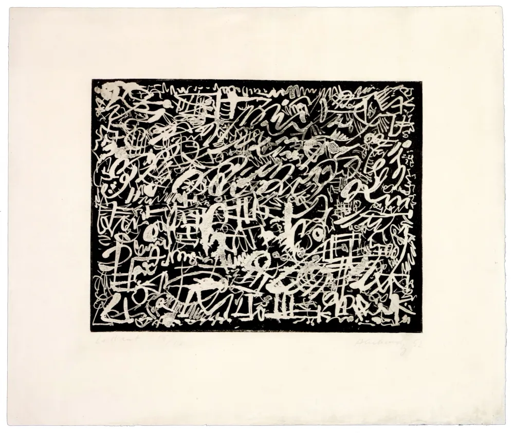 Radierung Alechinsky - La nuit